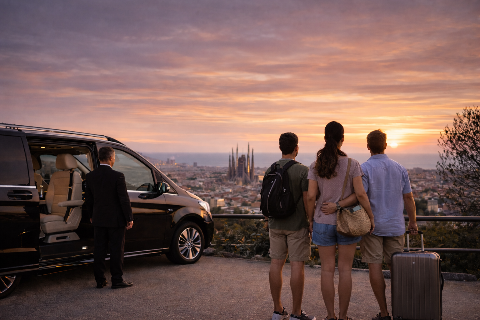 Barcelona Panoramic Views with Private Transfer